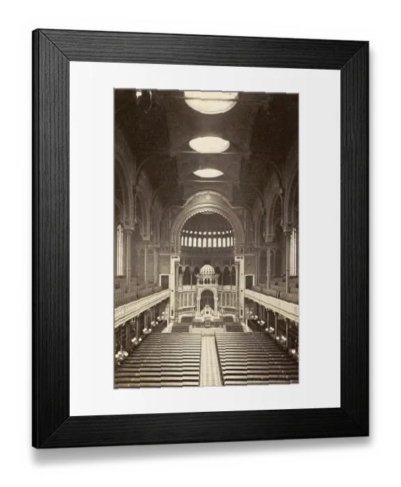 Framed Print : Interior of the New Synagogue in Berlin