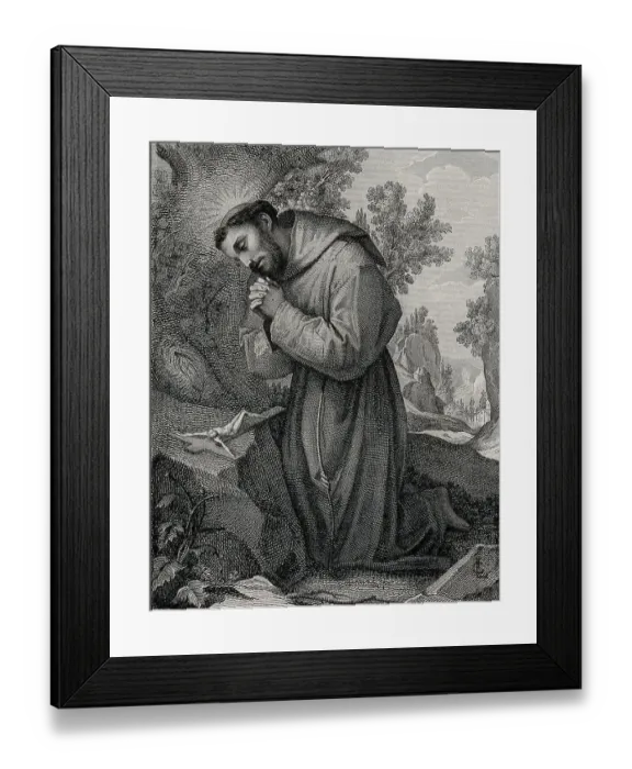 Framed Print : St. Francis of Assisi, Giovanni di Pietro di Bernardone Framed Print : St. Francis of Assisi, Giovanni di Pietro di Bernardone