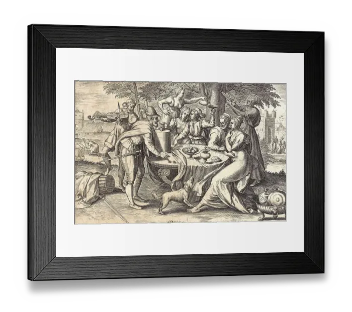 Framed Print : The Prodigal Son Wasting His Money