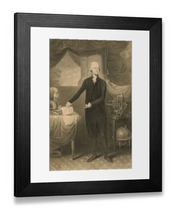 Framed Print : Thomas Jefferson (13 April 1743 - 4 July 1826) was an American statesman