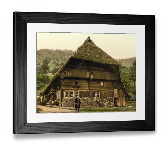 Framed Print : Farmhouse in the Black Forest, Baden-Wuerttemberg