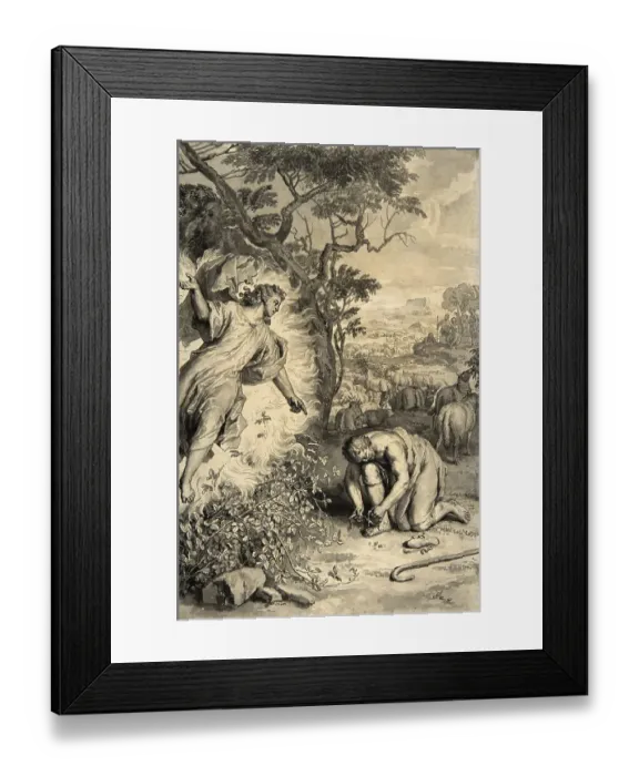 Framed Print : Story of the Prophet Moses, Moses and the Burning Bush Framed Print : Story of the Prophet Moses, Moses and the Burning Bush