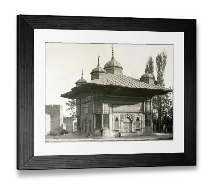 Framed Print : Fountain, Fontaine de Sultan Ahmed