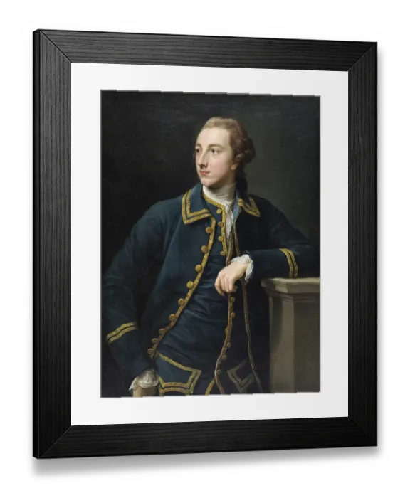 Framed Print : Portrait of an unknown man in a green jacket