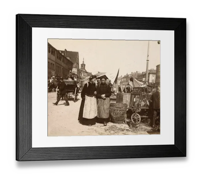 Framed Print : Two Women at a Market, Nuremberg