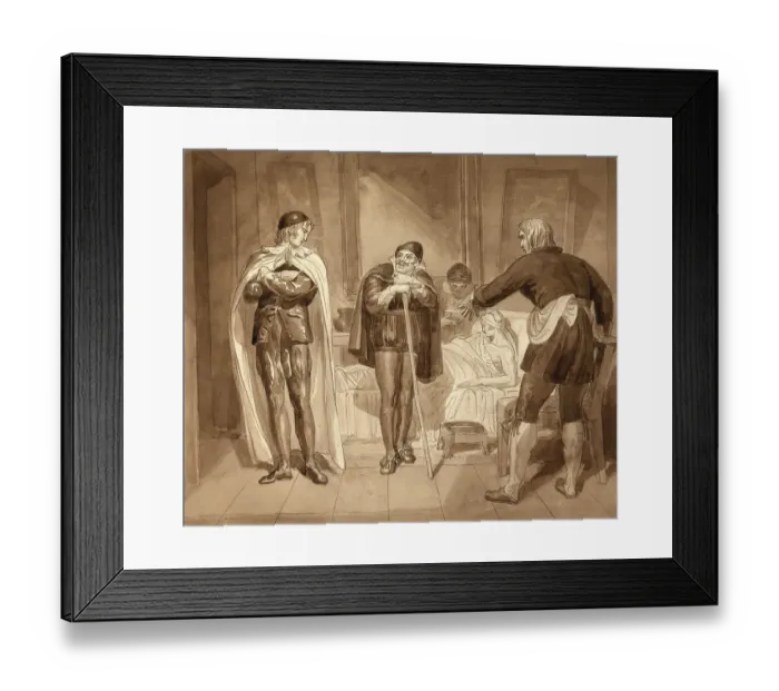 Framed Print : Gil Blas, practising under Dr Sangrado