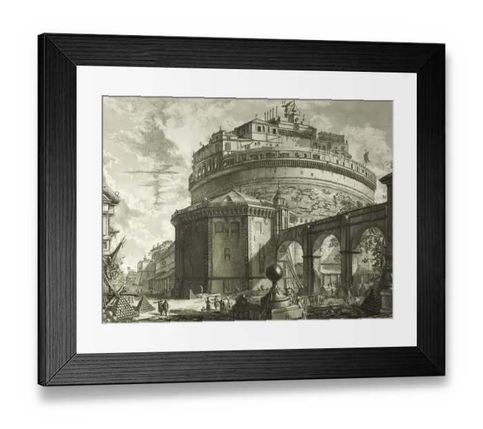 Framed Print : Ancient Rome, View of the Mausoleum of Emperor Hadrian