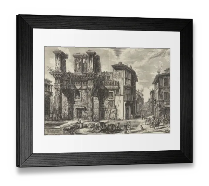 Framed Print : Ancient Rome, View of the Remains of the Forum of Nerva Framed Print : Ancient Rome, View of the Remains of the Forum of Nerva