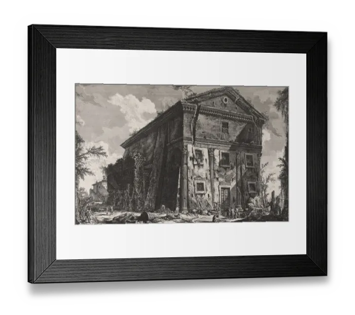 Framed Print : Ancient Rome, Tempio di Bacco, View to the Temple of Bacchus