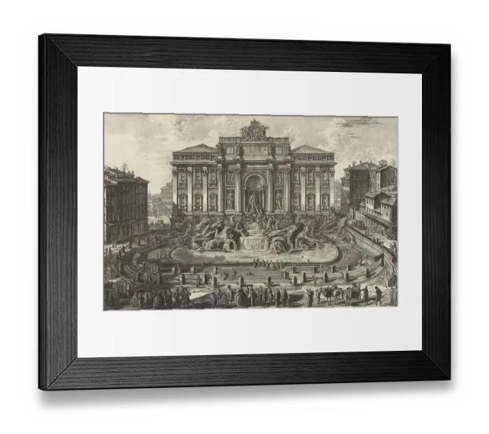 Framed Print : Ancient Rome, perspective view of the great fountain of the Virgin Mary Framed Print : Ancient Rome, perspective view of the great fountain of the Virgin Mary
