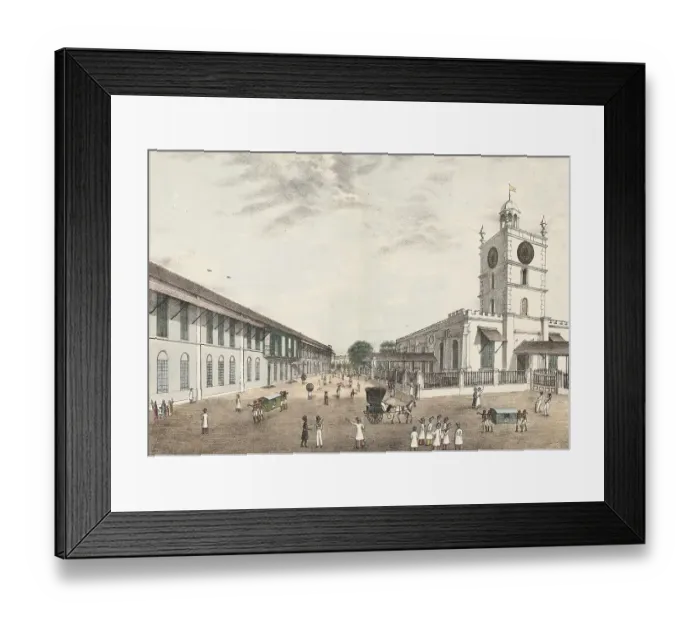 Framed Print : View of the city of Bombay around 1870