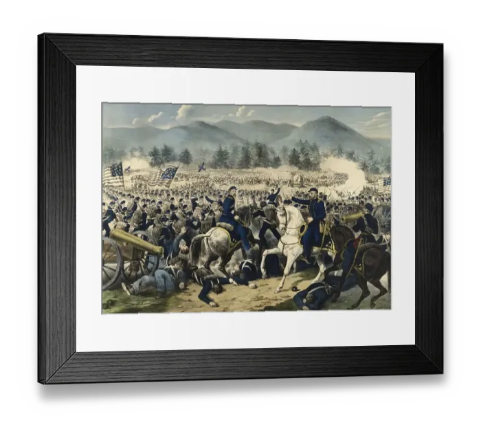 Framed Print : The Battle of Gettysburg took place from 1 to 3 July 1863 near the small town of Gettysburg in Pennsylvania a few Framed Print : The Battle of Gettysburg took place from 1 to 3 July 1863 near the small town of Gettysburg in Pennsylvania a few
