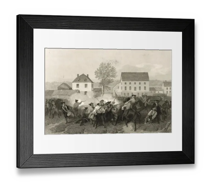 Framed Print : The Battles of Lexington and Concord