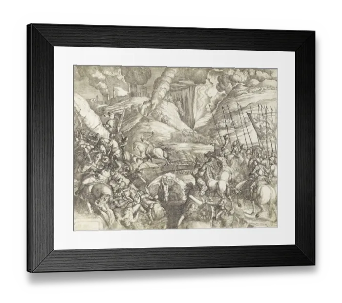 Framed Print : The Battle of Cadore, also known as the Battle of Rio Secco or Rusecco