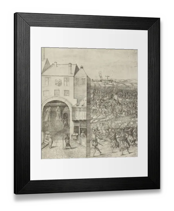 Framed Print : Battle of Worringen, on 5 June 1288