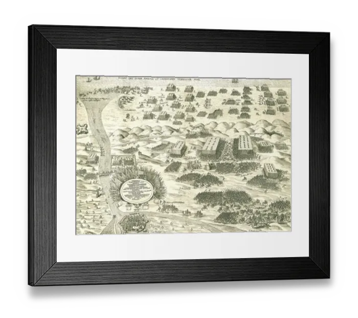 Framed Print : The Battle of Nieuwpoort was fought in the dunes near Nieuwpoort on 2 July 1600 during the Eighty Years War