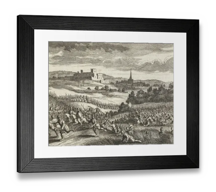 Framed Print : The Battle of Ane took place on 28 July 1227 between the knightly army of the Bishop of Utrecht Framed Print : The Battle of Ane took place on 28 July 1227 between the knightly army of the Bishop of Utrecht
