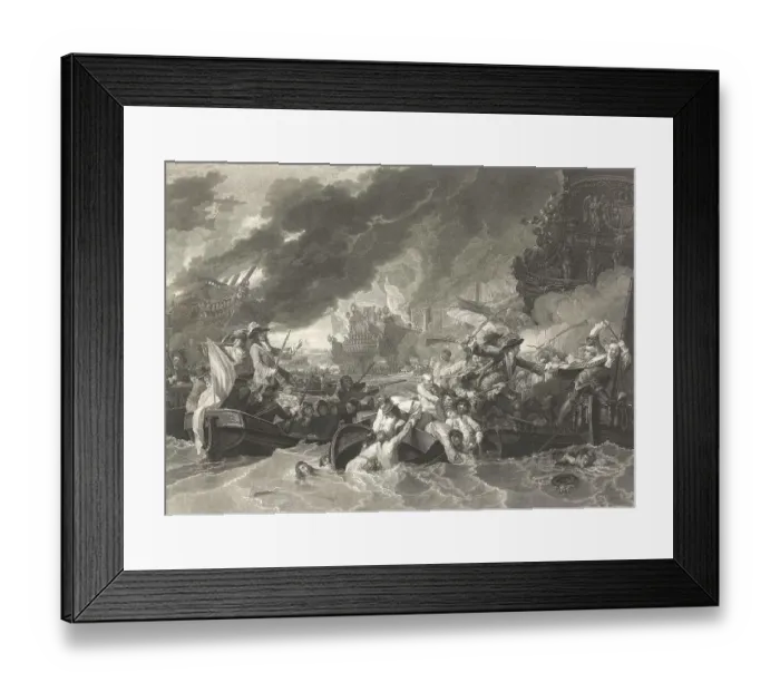 Framed Print : Sea Battle of La Hougue