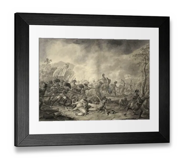 Framed Print : Capture of the Russian General Hermann in the Battle of Bergen Framed Print : Capture of the Russian General Hermann in the Battle of Bergen