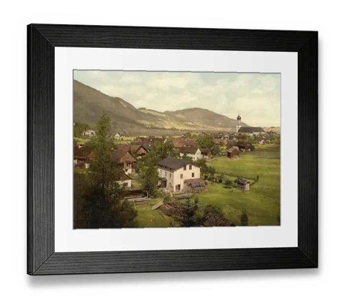 Framed Print : Oberammergau in Bavaria, c. 1890 Framed Print : Oberammergau in Bavaria, c. 1890