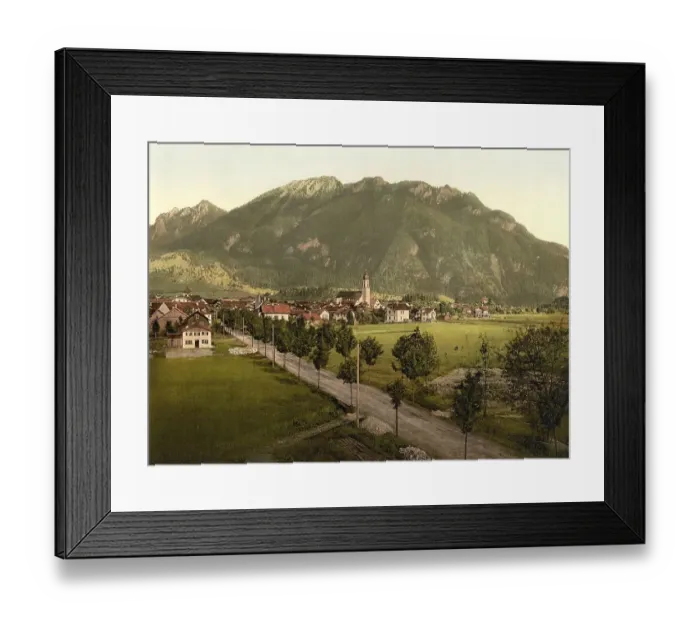 Framed Print : Oberammergau in Bavaria, c. 1890 Framed Print : Oberammergau in Bavaria, c. 1890