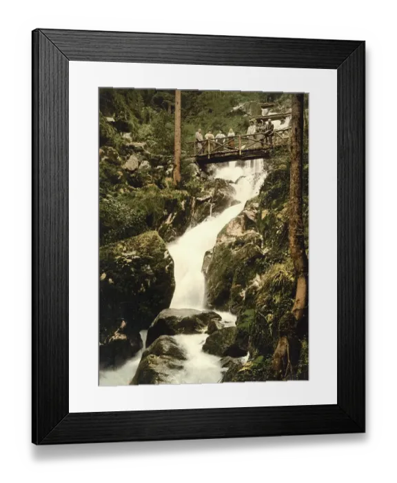 Framed Print : The Waterfall of the Gertelbach in Baden-Wuerttemberg Framed Print : The Waterfall of the Gertelbach in Baden-Wuerttemberg