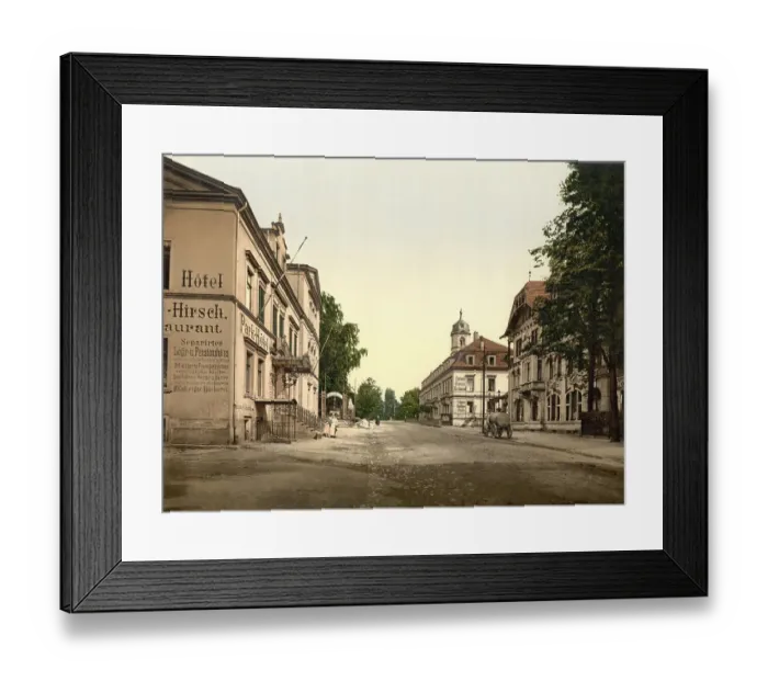 Framed Print : Hotel weisser Deer, Dresden, Saxony, c