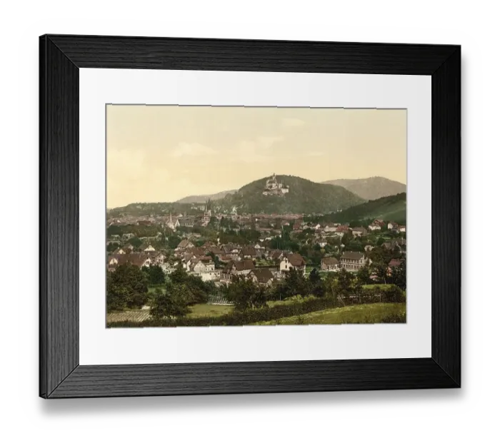 Framed Print : Wernigerode im Harz, c. 1890, Germany Framed Print : Wernigerode im Harz, c. 1890, Germany