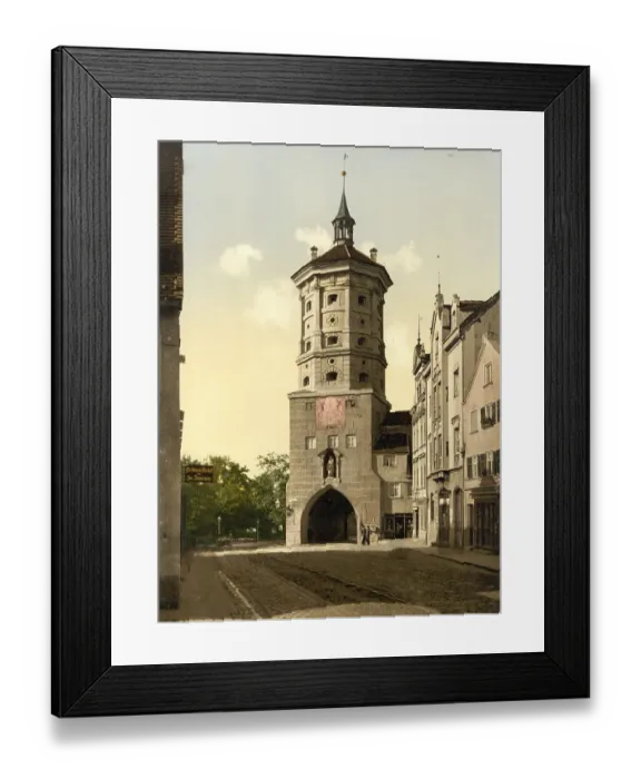 Framed Print : Wertachbruckertor in Augsburg, Bavaria Framed Print : Wertachbruckertor in Augsburg, Bavaria