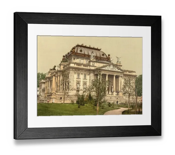 Framed Print : Royal Playhouse, Opera House in Wiesbaden