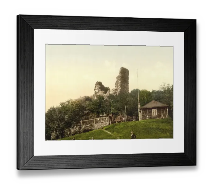 Framed Print : The Ruin of Rothenburg in the Harz Mountains