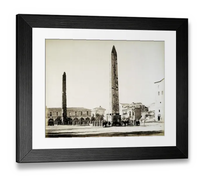 Framed Print : The Hippodrome with Obelisk, was the horse racing track in ancient Constantinople around 330 Framed Print : The Hippodrome with Obelisk, was the horse racing track in ancient Constantinople around 330