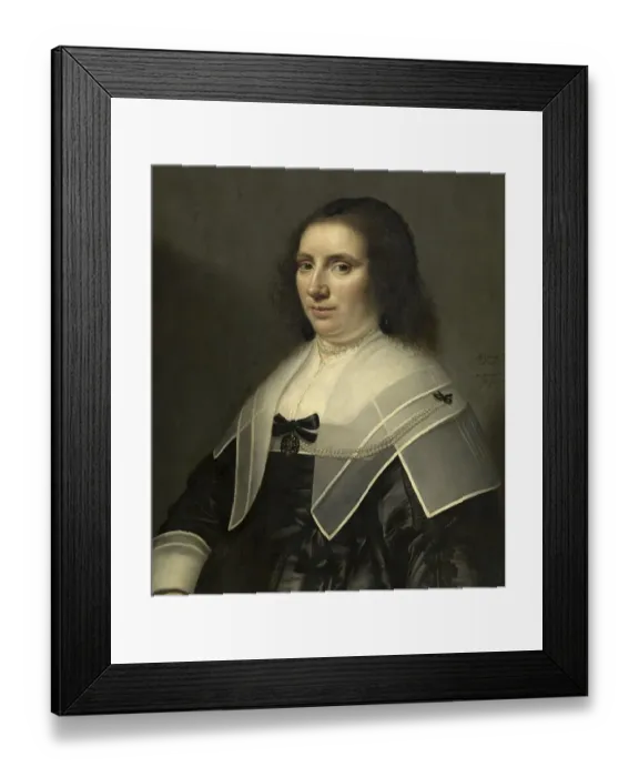 Framed Print : Portrait of Christina Pijll (1601) (1652)