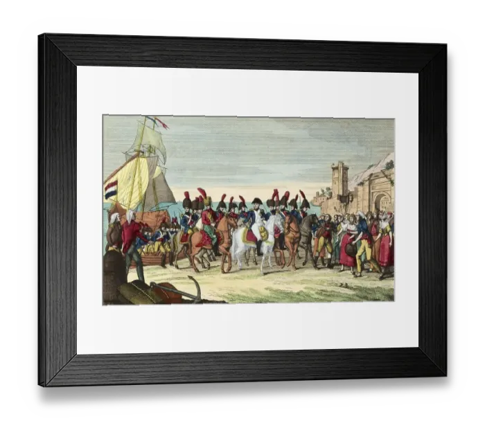 Framed Print : Landing of Napoleon I on the Gulf of Jouan on 1 March 1815