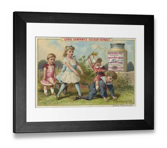 Framed Print : Horse game, riding on the back Framed Print : Horse game, riding on the back