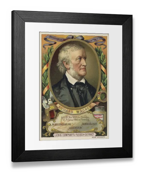 Framed Print : Wilhelm Richard Wagner (22 May 1813) (13 February 1883) a German composer Framed Print : Wilhelm Richard Wagner (22 May 1813) (13 February 1883) a German composer