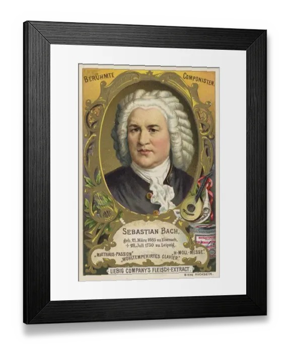 Framed Print : Johann Sebastian Bach (21. Marchjul) Framed Print : Johann Sebastian Bach (21. Marchjul)