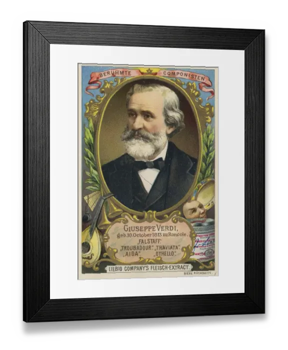 Framed Print : Giuseppe Fortunino Francesco Verdi