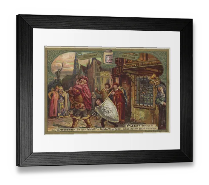 Framed Print : Sub-officer, Sir John Falstaff Framed Print : Sub-officer, Sir John Falstaff