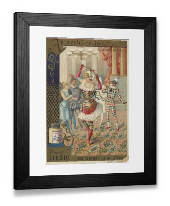 Framed Print : Arlecchinella, Arlecchino is a joker