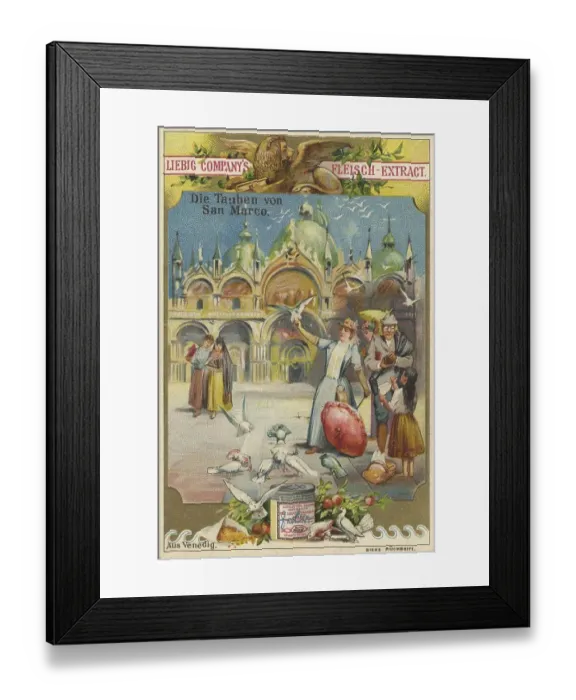 Framed Print : Liebig picture series From Venice Framed Print : Liebig picture series From Venice