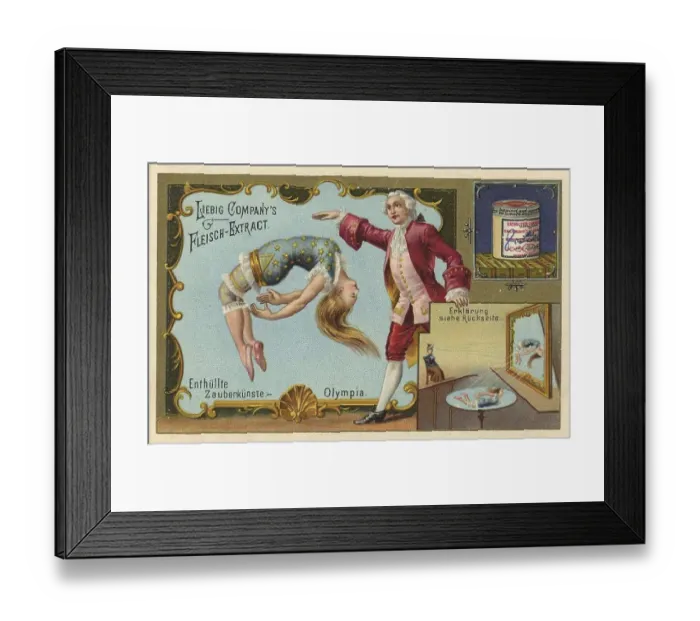 Framed Print : Liebig Picture Series Revealed Magic Arts Framed Print : Liebig Picture Series Revealed Magic Arts