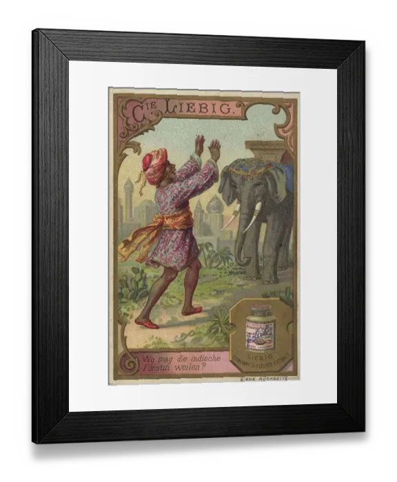 Framed Print : Liebig Picture Series Conundrums XIV Framed Print : Liebig Picture Series Conundrums XIV