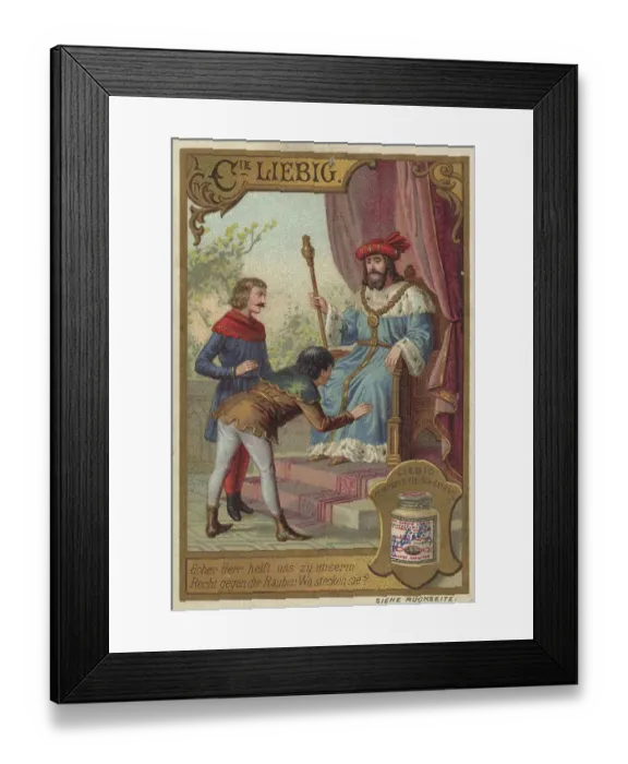 Framed Print : Liebig Picture Series Conundrum Pictures XIV