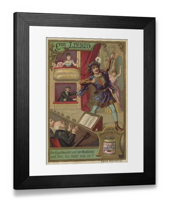 Framed Print : Liebig series of conundrums XIV