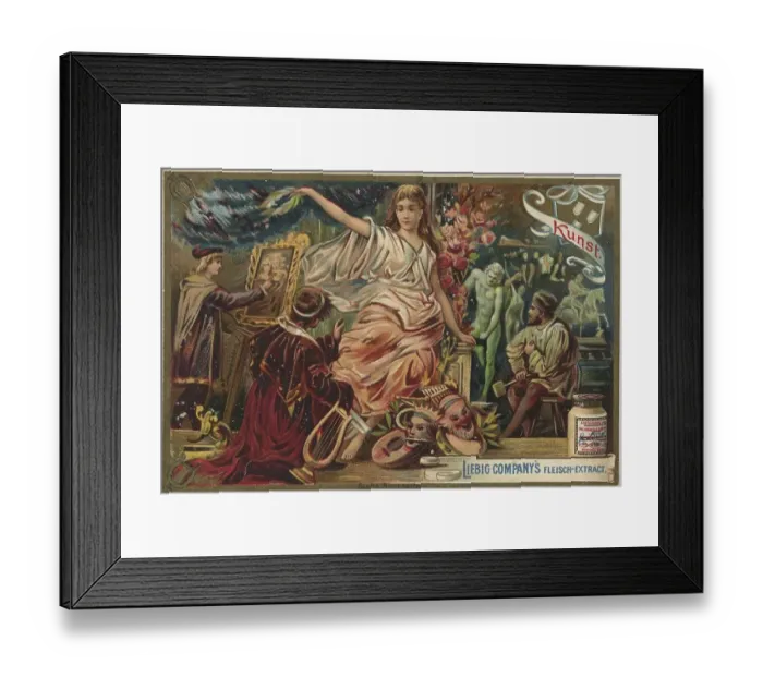 Framed Print : Liebig Picture Series Economics