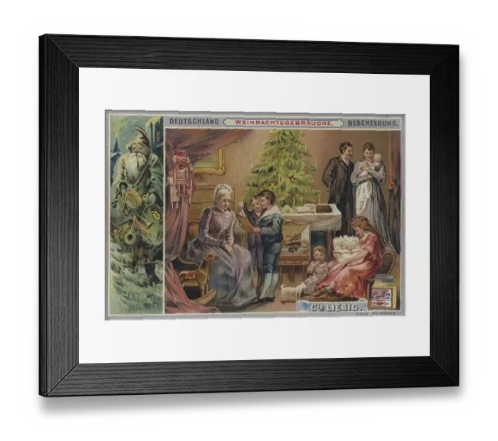 Framed Print : Liebig picture series Christmas traditions Framed Print : Liebig picture series Christmas traditions