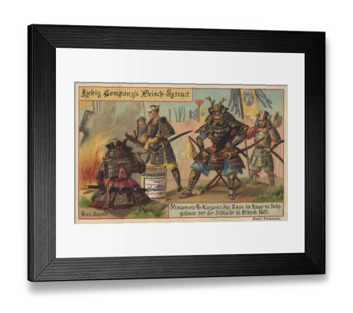 Framed Print : Liebig Picture Series From Japan Framed Print : Liebig Picture Series From Japan