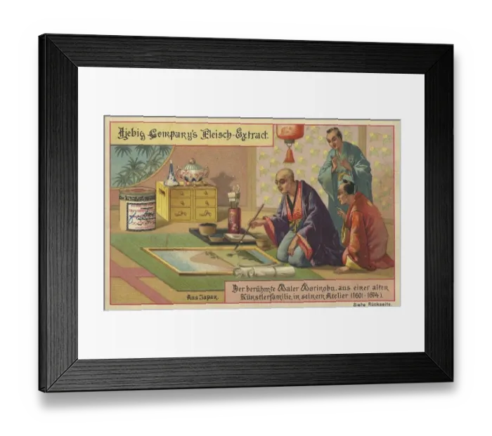 Framed Print : Liebig Picture Series From Japan