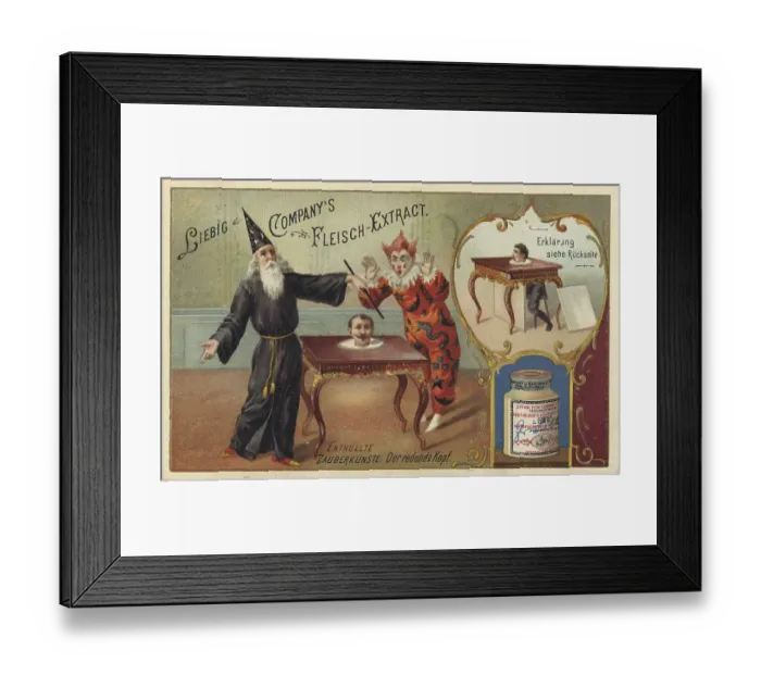 Framed Print : Liebig Picture Series Revealed Magic Arts Framed Print : Liebig Picture Series Revealed Magic Arts